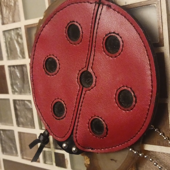 Rolf's Leather Ladybug coin purse - Picture 2 of 4